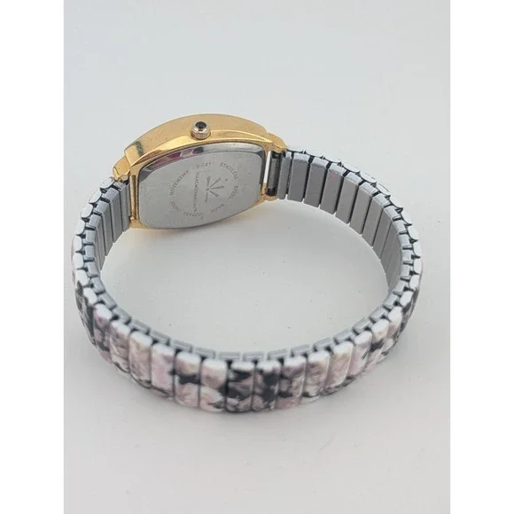 Isaac Mizrahi Live Watch Women MOP Dial Floral Stretch Band IMZ738A- New Battery - Picture 7 of 8